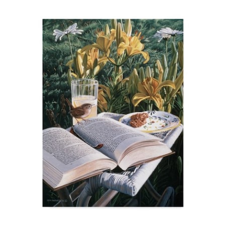Ron Parker 'Summer Reading' Canvas Art,14x19